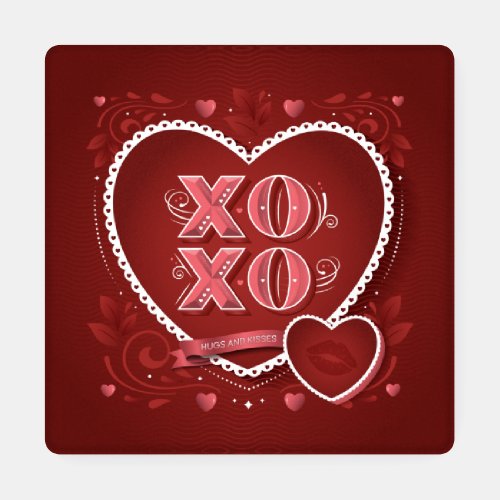 XOXO Hugs and Kisses  Ceramic Coasters