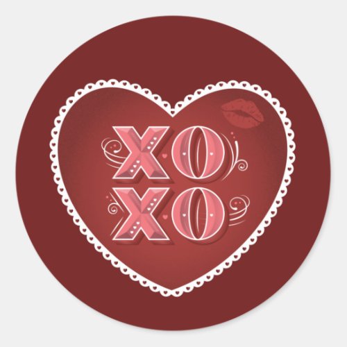 XOXO Hugs and Kisses   Stickers