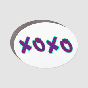 XOXO Hugs & Kisses Car Magnet