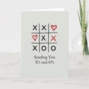 Xoxo Hugs Kisses Love Game Card