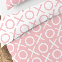 XOXO Hugs & Kisses Pastel Pink Modern Pattern