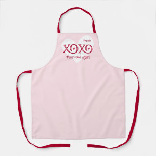 XOXO Hugs Kisses Personalized Valentine's Apron