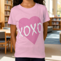 XOXO Hugs Kisses Pink Heart Pink Girl's