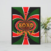 XOXO I Love Kenya Black Red Green National Flag   (Standing Front)