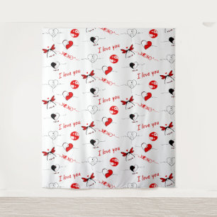 XOXO, I love you and hearts Tapestry