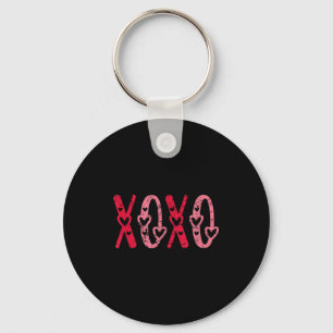Xoxo Kisses Hugs Vintage Valentines Day  Keychain