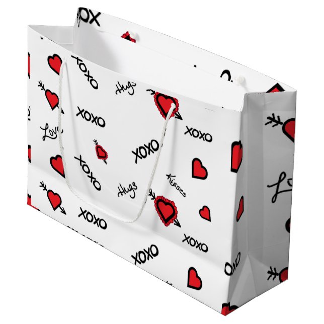 XOXO LARGE GIFT BAG (Front Angled)