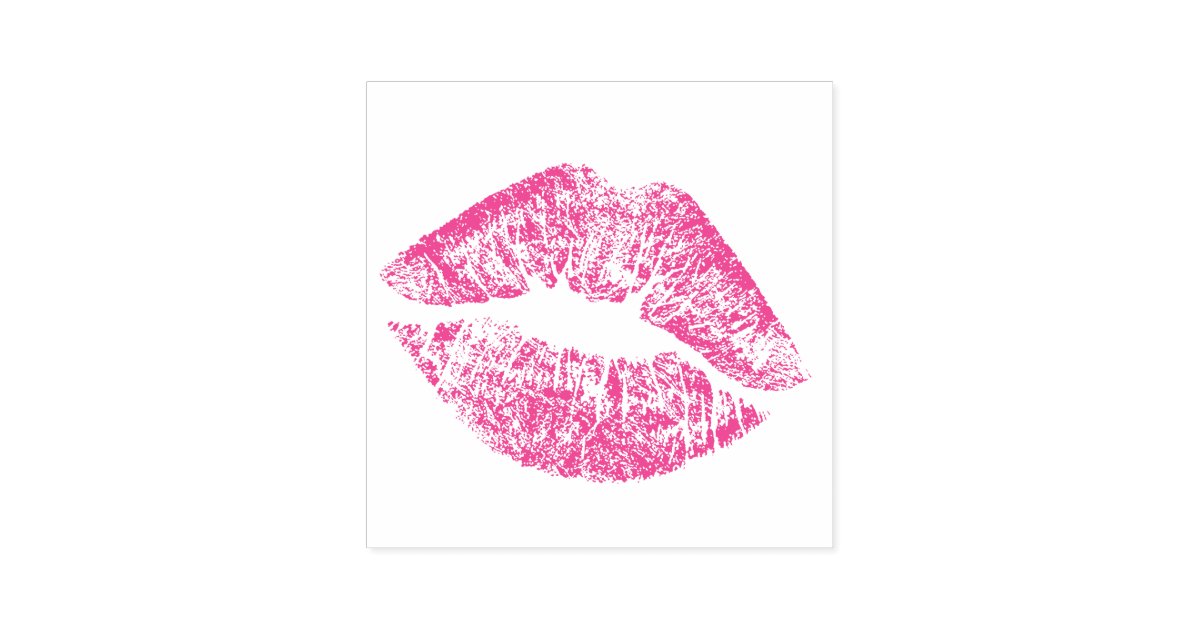 xoxo lips self-inking stamp | Zazzle