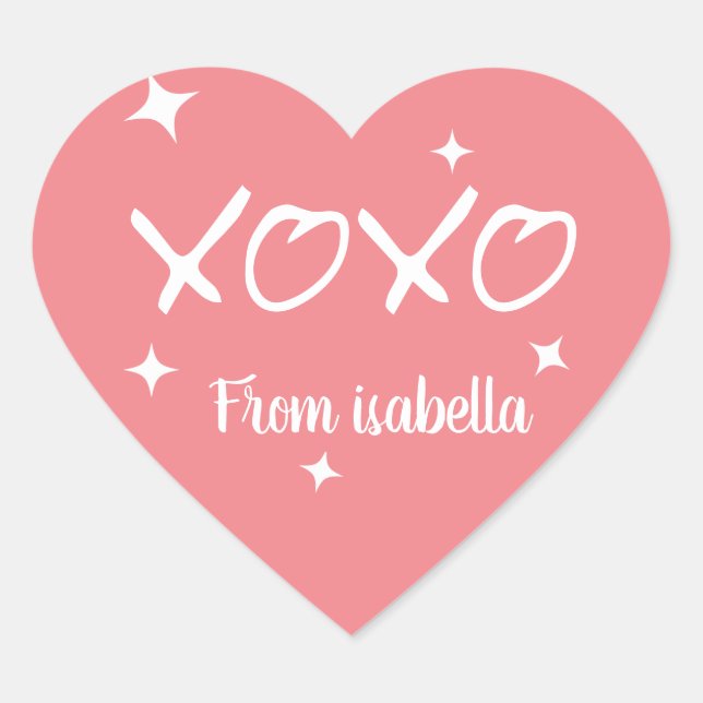 xoxo love cute sticker (Front)