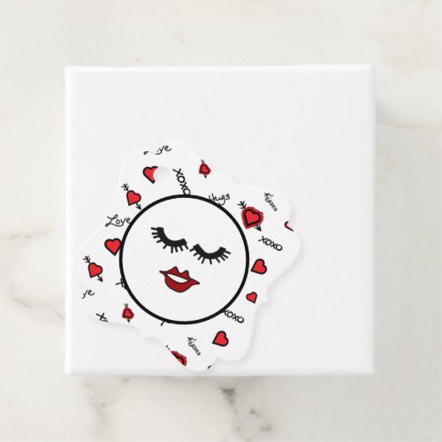 XOXO Love  Kisses Design Favor Tags