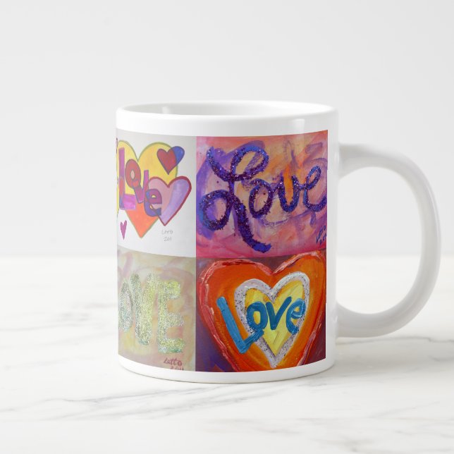 XOXO Love Mosaic Collage Paintings Mug (Right)