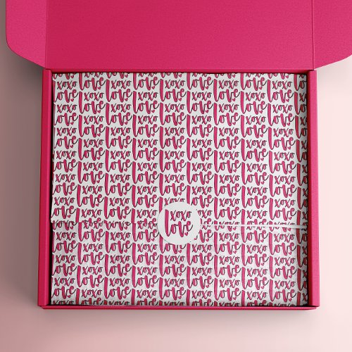 XOXO LOVE Valentines Day  Tissue Paper