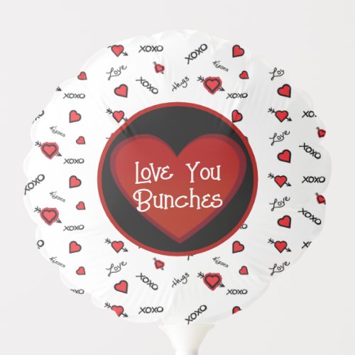 XOXO Love you Bunches design Balloon
