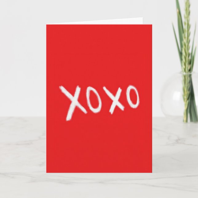 Xoxo Minimalist Love Card (Front)
