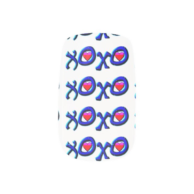 XOXO MINX NAIL WRAPS (Left Thumb)