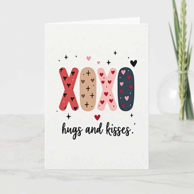 Xoxo Modern Love Card (Front)