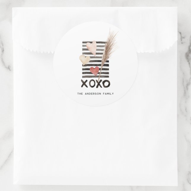 XOXO | Modern Valentine's Day Stickers (Bag)