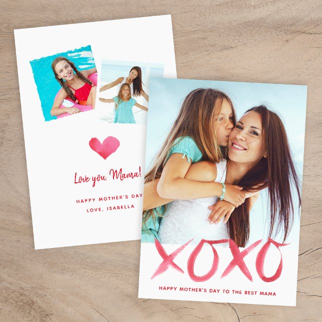 XOXO Mother's Day Photo Card for Mom (Creator Uploaded)