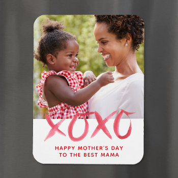Xoxo Mother's Day Photo Magnet For Mom by rileyandzoe at Zazzle
