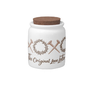XOXO Original Love Letters Christian Candy Jar