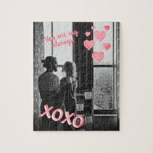 XOXO - Personalized Photo Valentine's Jigsaw Puzzle