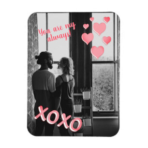 XOXO - Personalized Photo Valentine's Magnet