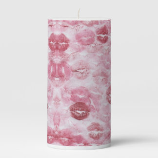 xoxo pillar candle