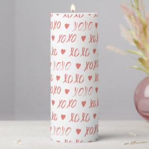 XOXO PILLAR CANDLE