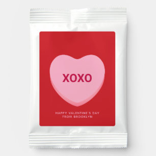 XOXO red pink conversation heart Valentine's Day Margarita Drink Mix