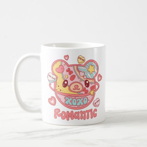 XOXO Romantic Bear Valentines Day Coffee Mug