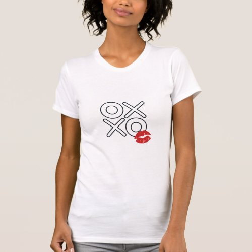 XOXO Romantic T_Shirt for Her  Valentines Day Sp