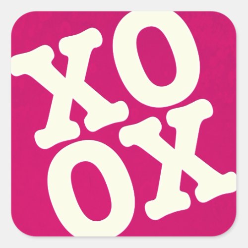 XOXO Sticker  Envelope Seal  Pink