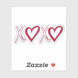 Xoxo Sticker,Hugs and Kisses Sticker,Gift for Her, Sticker