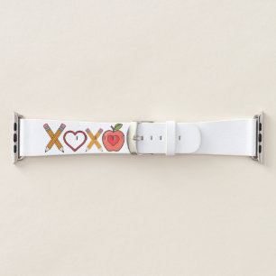 XOXO Teacher Valentine's Day Pencil And Apple Watch Band