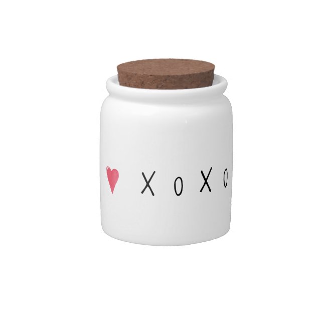 XOXO Valentine Candy Jar (Front)