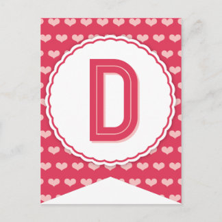 XOXO Valentine Party Flag Bunting Banner D Holiday Postcard