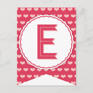 XOXO Valentine Party Flag Bunting Banner E Holiday Postcard
