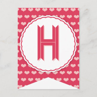 XOXO Valentine Party Flag Bunting Banner H Holiday Postcard