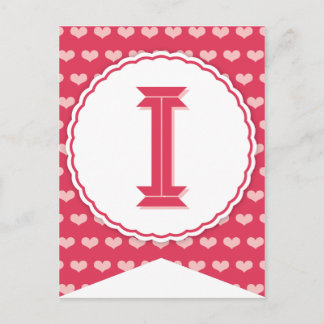 XOXO Valentine Party Flag Bunting Banner I Holiday Postcard