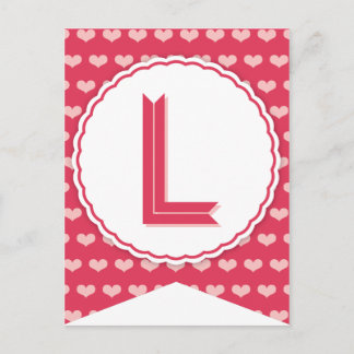 XOXO Valentine Party Flag Bunting Banner L Holiday Postcard