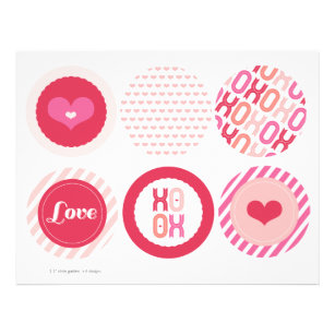 XOXO Valentine Party Garlands Banner Decor Set Flyer