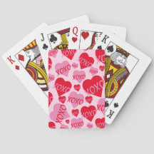 XOXO Valentine Pink Red Heart Pattern Pink