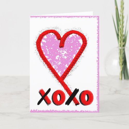 XOXO Valentines Day Card