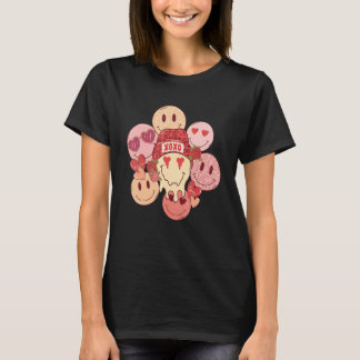 Xoxo Valentine Smile Face Retro Groovy Valentines  T-Shirt