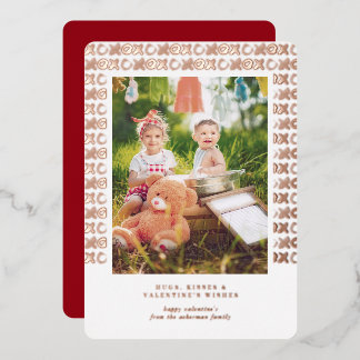 XOXO | Valentine Wishes Photo Card