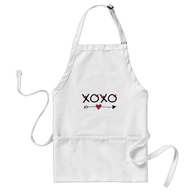 XOXO Valentines Adult Apron (Front)