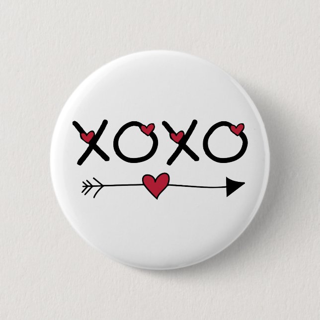 XOXO Valentines Button (Front)