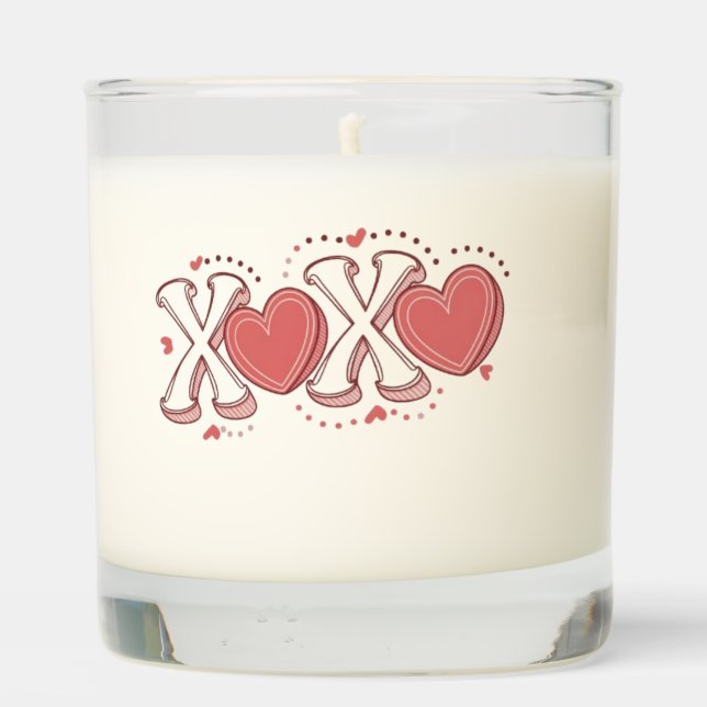 XOXO Valentine's Day Gift Scented Jar Candle (Back)