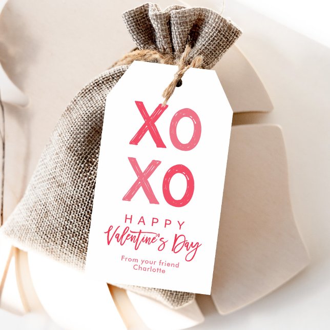Xoxo Valentine's day gift tag, Valentine's day tag (Creator Uploaded)