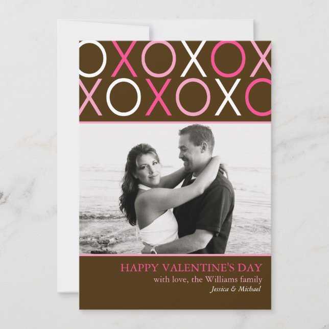 XOXO Valentine's Day Holiday Card (Front)